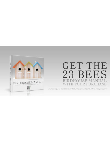 Casa para Aves 23 Bees - 3 Unidades Multi Color para Jardín