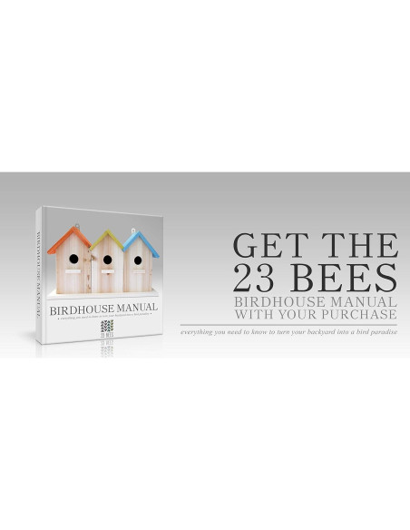Casa para Aves 23 Bees - 3 Unidades Multi Color para Jardín Casa para Aves 23 Bees - 3 Unidades Multi Color para Jardín