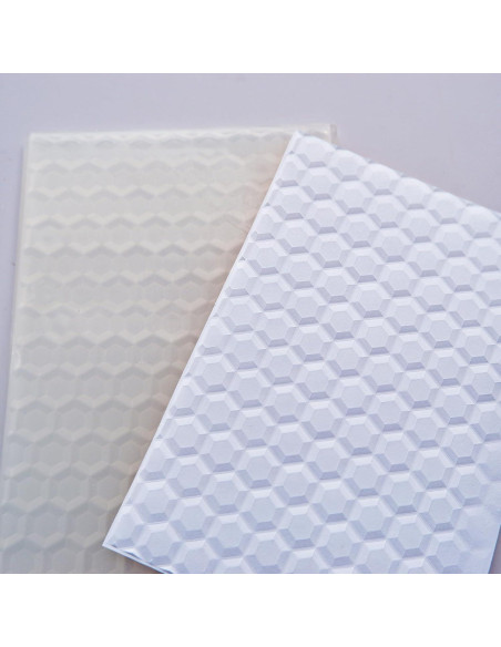 Carpeta de Embossing 3D Hexagonal Arbuya 10.16x15.24cm Carpeta de Embossing 3D Hexagonal Arbuya 10.16x15.24cm
