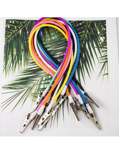 8 Clips de Babero de Silicona NEETUE Multicolor 47.5cm
