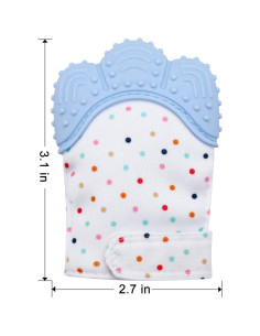 Mitón de Dentición PandaEar 2 Pack - Alivio Encías Bebé 0-12 Meses 2