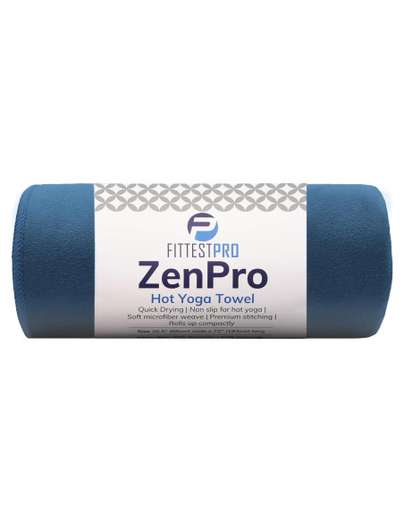 Toalla de Yoga Antideslizante Fittest Pro 182x67 cm Azul Toalla de Yoga Antideslizante Fittest Pro 182x67 cm Azul