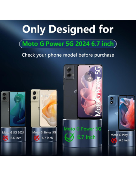 Funda BESINPO para Moto G Power 5G 2024 - Protección Completa Funda BESINPO para Moto G Power 5G 2024 - Protección Completa