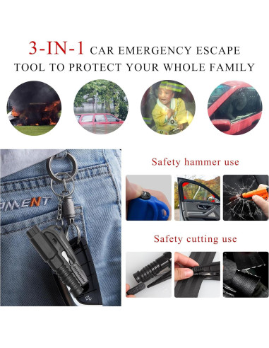 Llave de Emergencia Gasedin Multifuncional con Rompe Cristales