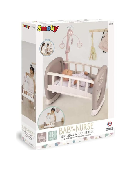 Cuna de Muñeca Smoby Baby Nurse 42 cm Beige - 0.99 kg Cuna de Muñeca Smoby Baby Nurse 42 cm Beige - 0.99 kg