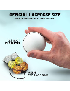 Bolas de Lacrosse Luxury Mask - Terapia Muscular y Juguete para Perros 2