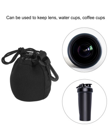 Bolsa para Lentes de Cámara PATIKIL Neopreno 2 Pcs 7x10 cm