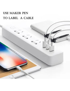 24 Correas de Cable Reutilizables DQDEDIAN 11.43 cm Silicona 2