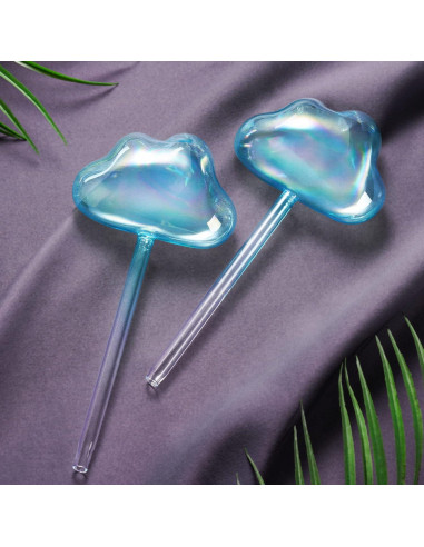 Regador de Vidrio Automático NiHome 2-Pack Nube Azul 26 cm