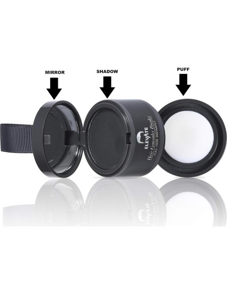 Polvo Ocultador de Línea de Cabello Elevate - Negro 40g Polvo Ocultador de Línea de Cabello Elevate - Negro 40g