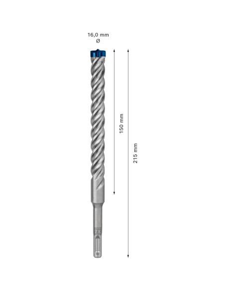 Broca de Martillo Bosch EXPERT SDS plus-7X 16 mm x 215 mm Broca de Martillo Bosch EXPERT SDS plus-7X 16 mm x 215 mm