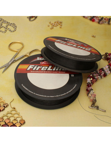 Hilo trenzado Fireline The Beadsmith 4lb 125 yardas gris humo