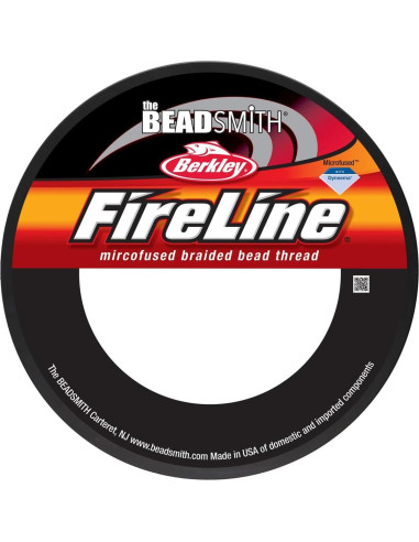Hilo trenzado Fireline The Beadsmith 4lb 125 yardas gris humo