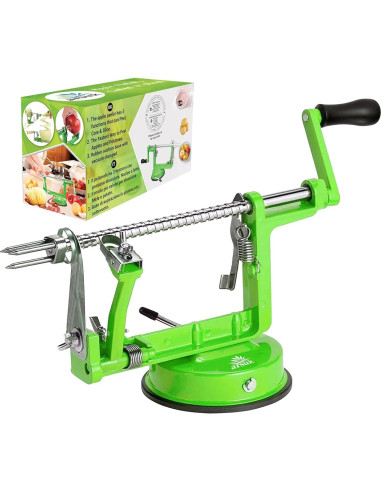 Peladora de Manzanas ARSUK 3 en 1 Manual con Cuchilla Ajustable