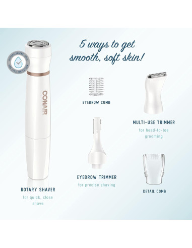Recortadora Facial Todo-en-Uno Conair LT85N 5 Accesorios