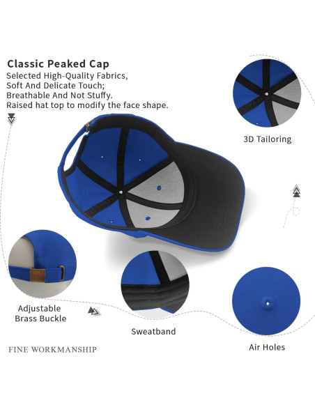 Gorra de Béisbol Transpirable para Mujeres - Azul Talla Única Gorra de Béisbol Transpirable para Mujeres - Azul Talla Única