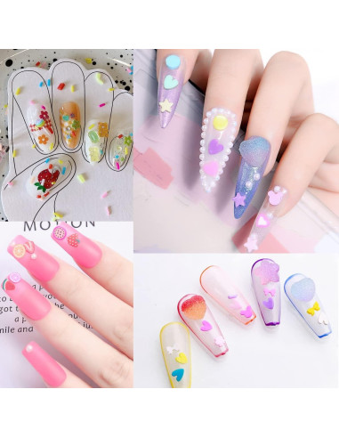 Set de 14800 Rodajas de Uñas de Fruta EHOPE - 24 Estilos