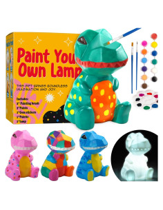 Kit de Pintura Lámpara Dinosaurio AluAbi - Manualidades Niños 4-12