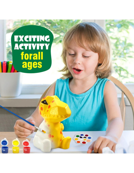 Kit de Pintura Lámpara Dinosaurio AluAbi - Manualidades Niños 4-12 Kit de Pintura Lámpara Dinosaurio AluAbi - Manualidades Niños 4-12