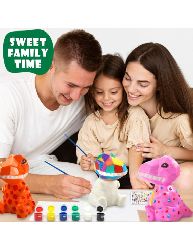 Kit de Pintura Lámpara Dinosaurio AluAbi - Manualidades Niños 4-12