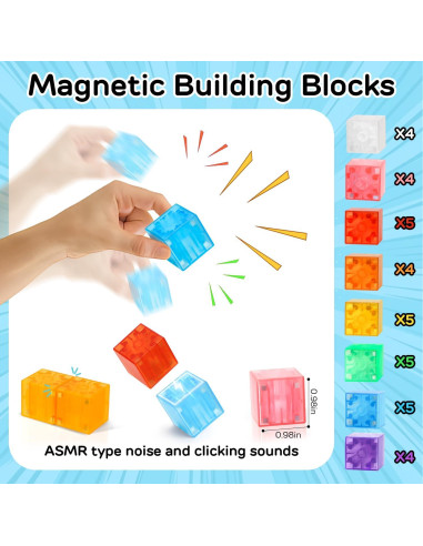 Bloques Magnéticos TOY Life 36 Pcs para Niños 3 a 8 Años