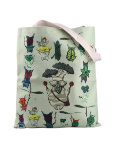 Bolsa Tote Reutilizable Gamer Korok Verde 37x32cm