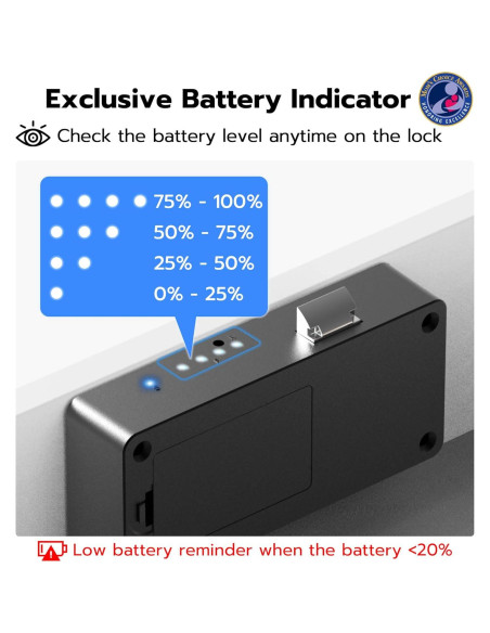 Cerradura Inteligente Bluetooth Anweller HJ-F3BC - Protección Infantil Cerradura Inteligente Bluetooth Anweller HJ-F3BC - Protección Infantil