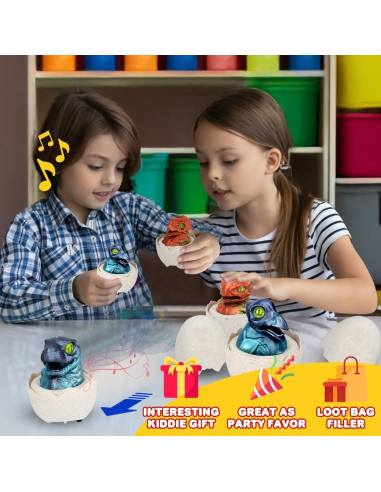 Set de 4 Coches de Huevos de Pascua Dinosaurio ArtCreativity