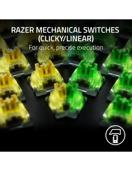Teclado Mecánico Razer BlackWidow V4 X - Interruptores Amarillos, RGB Teclado Mecánico Razer BlackWidow V4 X - Interruptores Amarillos, RGB