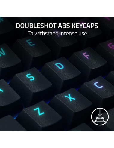 Teclado Mecánico Razer BlackWidow V4 X - Interruptores Amarillos, RGB