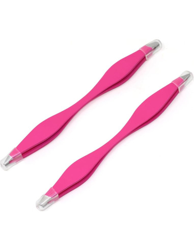 Juego de Pinzas de Cejas Yueton 2 Piezas Acero Inoxidable