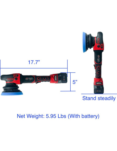 Pulidor de Coche Inalámbrico Canfix 20V 15MM con Baterías