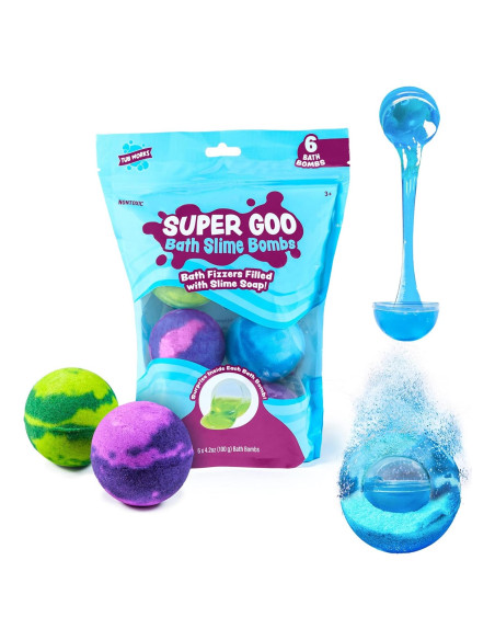 Bombas de Baño Super Goo con Sorpresa - 6 Piezas No Tóxicas Bombas de Baño Super Goo con Sorpresa - 6 Piezas No Tóxicas