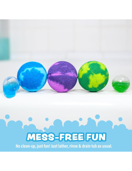 Bombas de Baño Super Goo con Sorpresa - 6 Piezas No Tóxicas Bombas de Baño Super Goo con Sorpresa - 6 Piezas No Tóxicas