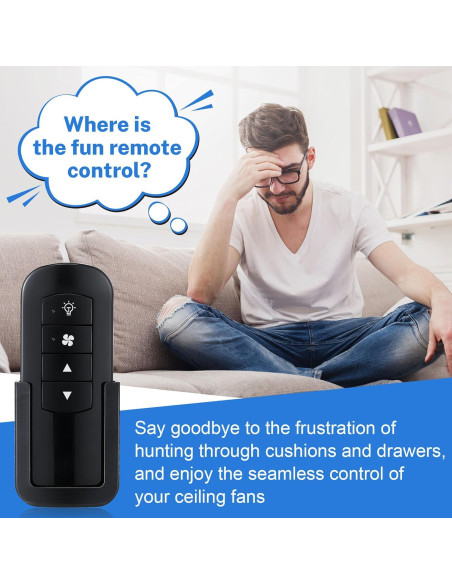 Soporte de Control Remoto para Ventilador de Techo Saillong Negro Soporte de Control Remoto para Ventilador de Techo Saillong Negro
