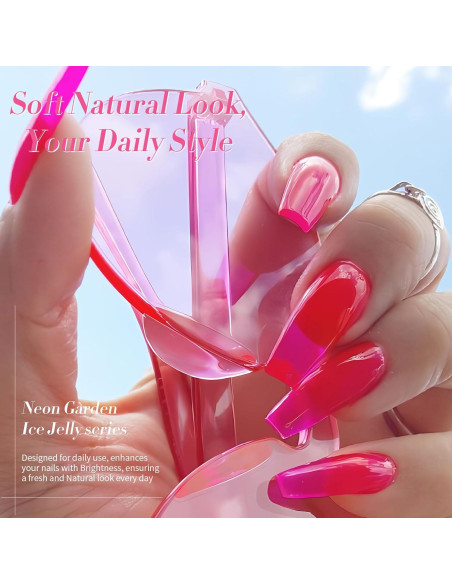 Esmalte de Uñas Jelly Neón Born Pretty 6 Colores 7ml Esmalte de Uñas Jelly Neón Born Pretty 6 Colores 7ml