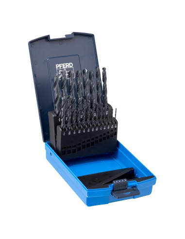 Juego de Brocas HSS PFERD 21 Piezas Acero M2 1,5-9,5 mm