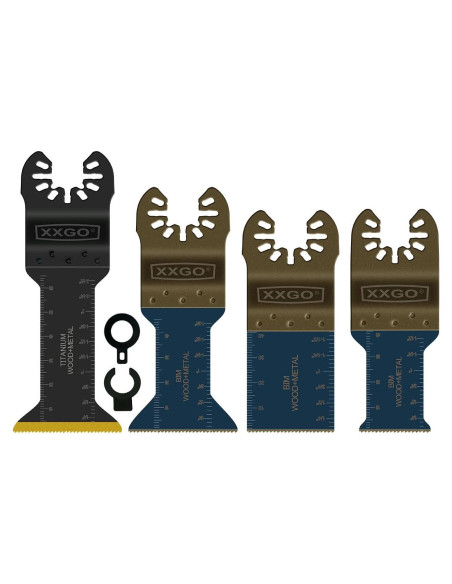 Kits de Cuchillas Multitool Titanio Bi Metal 4 Pcs XXGO Kits de Cuchillas Multitool Titanio Bi Metal 4 Pcs XXGO
