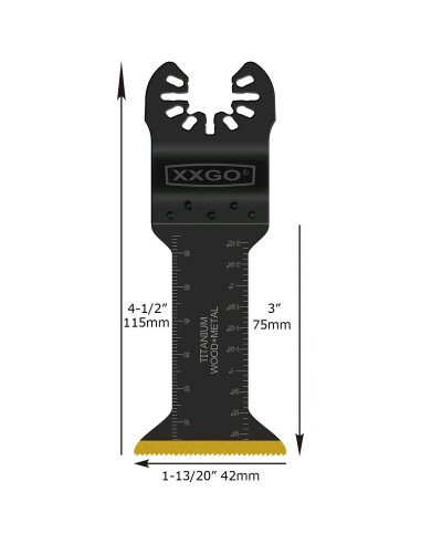 Kits de Cuchillas Multitool Titanio Bi Metal 4 Pcs XXGO