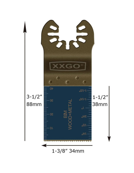 Kits de Cuchillas Multitool Titanio Bi Metal 4 Pcs XXGO Kits de Cuchillas Multitool Titanio Bi Metal 4 Pcs XXGO