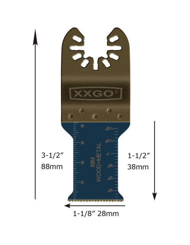 Kits de Cuchillas Multitool Titanio Bi Metal 4 Pcs XXGO