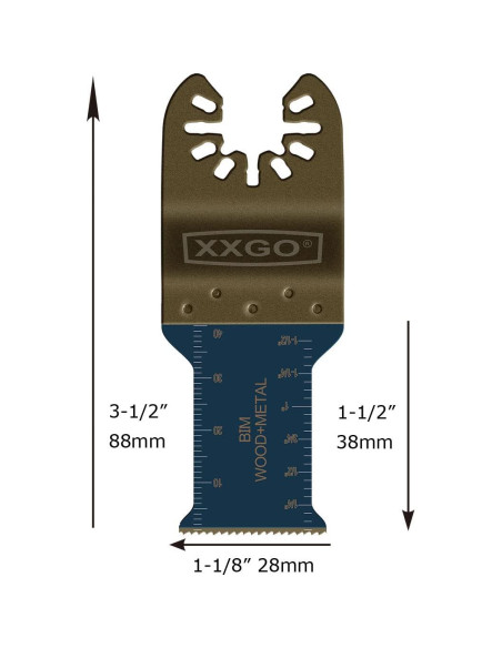 Kits de Cuchillas Multitool Titanio Bi Metal 4 Pcs XXGO Kits de Cuchillas Multitool Titanio Bi Metal 4 Pcs XXGO