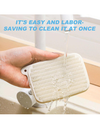 Cepillo de Verduras Clipore 2 Piezas Cerdas Suaves Color Crema