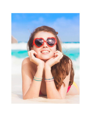 Pulseras de Cuerda Surferas para Mujeres - Ajustables y Impermeables