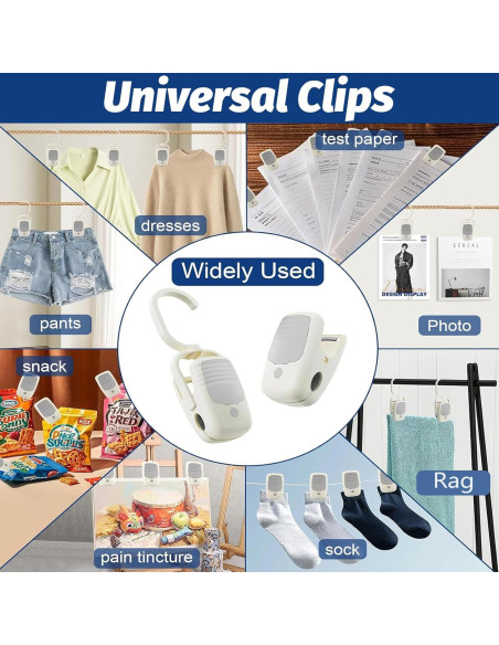 VinBee Ganchos de Lavandería con Clips 9 Piezas Antideslizantes VinBee Ganchos de Lavandería con Clips 9 Piezas Antideslizantes