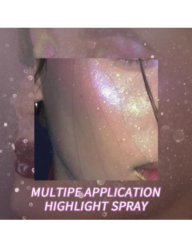 Spray de Brillo Corporal USHAS 109.5 ml - Secado Rápido para Maquillaje