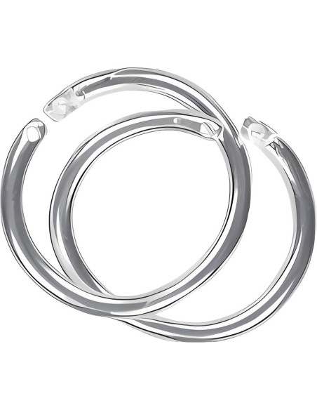 Anillos de Salto Redondos uGems de Plata Esterlina 10mm Anillos de Salto Redondos uGems de Plata Esterlina 10mm