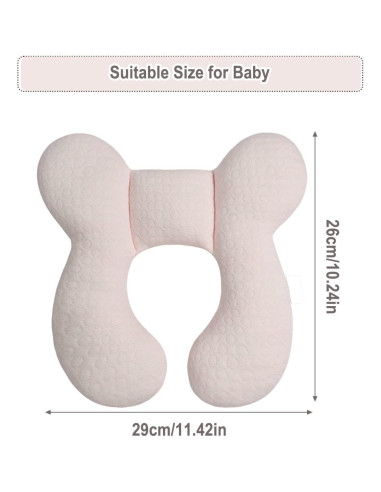 Almohada de Soporte para Cabeza Bebé Blublu Park Rosa