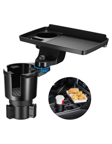 Soporte para Tazas de Coche This Hill 2 en 1 con Bandeja 360