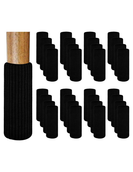 32 Protectores de Piso para Patas de Silla HJORZMM - Negro 32 Protectores de Piso para Patas de Silla HJORZMM - Negro